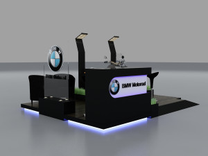 Booth Motorcicle 3D Model