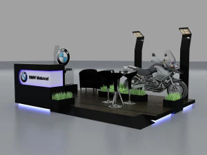 Standmotorrad 3D Modell