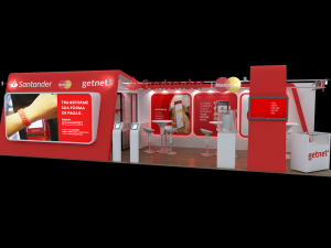 Pack 05 Booths Santander Modelo 3D