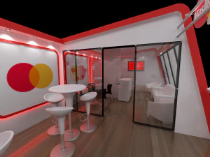 Pack 05 Booths Santander 3D Model