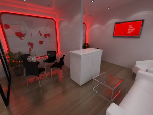 Pack 05 Booths Santander 3D Model