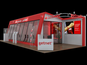 Pack 05 Booths Santander 3D Model