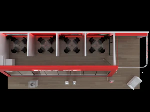 Pack 05 Booths Santander 3D Model