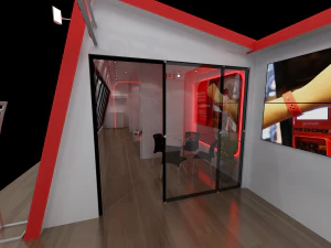 Pack 05 Booths Santander 3D Model
