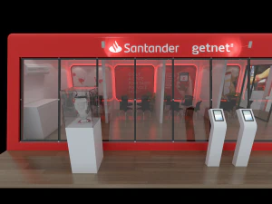 Pack 05 Booths Santander 3D Model