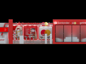 Pack 05 Booths Santander 3D Model
