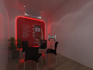 Pack 05 Booths Santander 3D Model