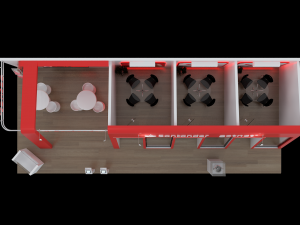 Pack 05 Booths Santander 3Dモデル