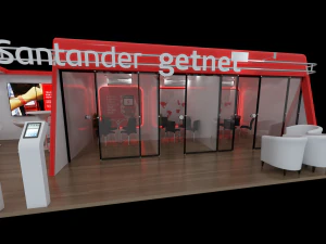 Pack 05 Booths Santander 3D Model
