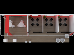 Pack 05 Booths Santander 3Dモデル