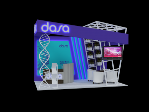 Booth DASA - DNA Modelo 3D