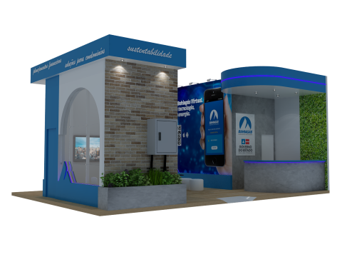 Booth 9x6 - Stand Modelo 3D