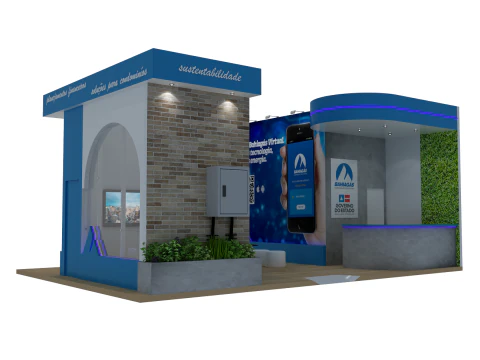 Stand 9x6 - Stand Modello 3D