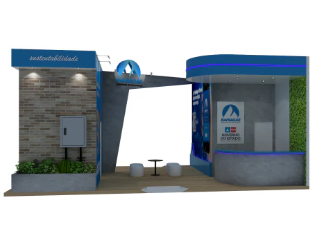 Booth 9x6 - Stand 3D Model
