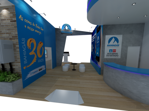 Booth 9x6 - Stand 3D-Modell