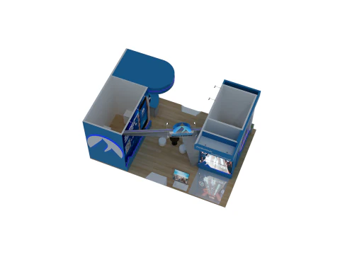 Booth 9x6 - Stand 3D Model