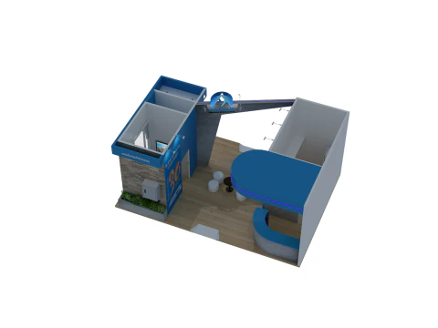 Booth 9x6 - Stand 3D Model