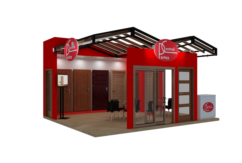 Booth 6x4 - Stand 6x4 Modelo 3D .c4d .max .obj .3ds .fbx .stl .blend 