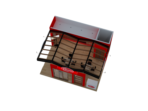 Booth 6x4 - Stand 6x4 Modelo 3D