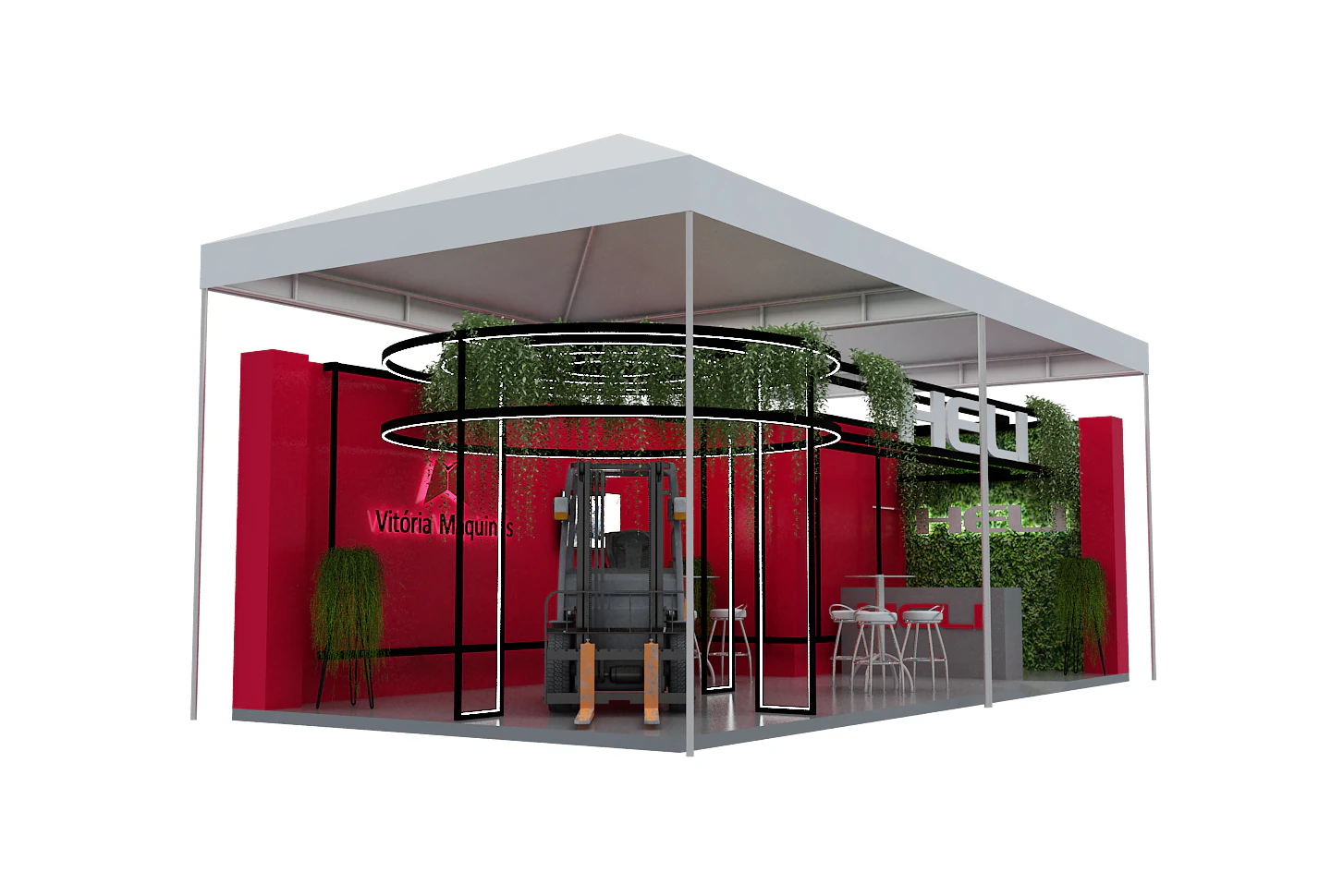 Booth 10x5 - Stand 10x5 3D Model .c4d .max .obj .3ds .fbx .stl .blend 