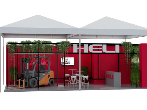 Booth 10x5 - Stand 10x5 3D Model