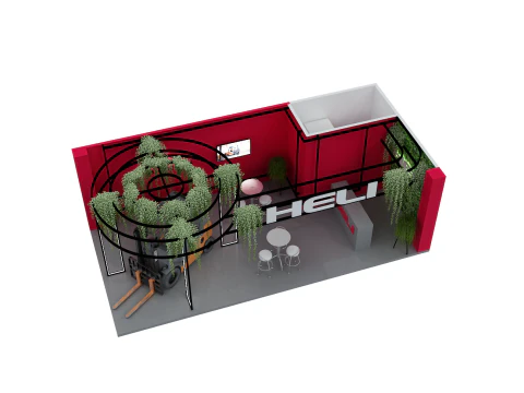 Booth 10x5 - Stand 10x5 3D Model