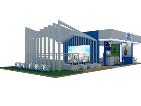 Booth 18x9 - Stand 18x9 Modèle 3D