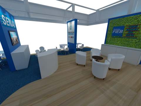 Booth 18x9 - Stand 18x9 Modèle 3D