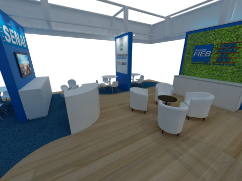 Booth 18x9 - Stand 18x9 3D Model