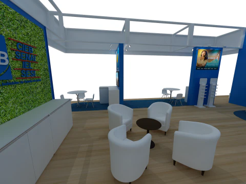 Booth 18x9 - Stand 18x9 3D Model
