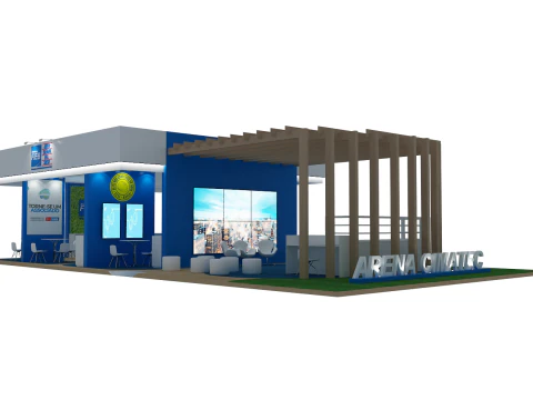 Booth 18x9 - Stand 18x9 3D Model