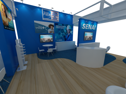 Booth 18x9 - Stand 18x9 Modèle 3D