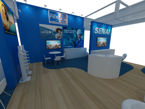 Booth 18x9 - Stand 18x9 3D Model