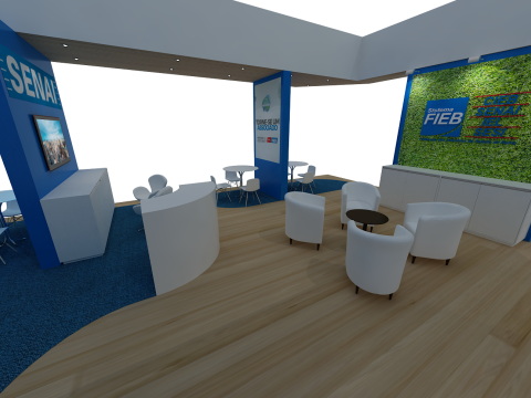 Booth 18x9 - Stand 18x9 Modèle 3D
