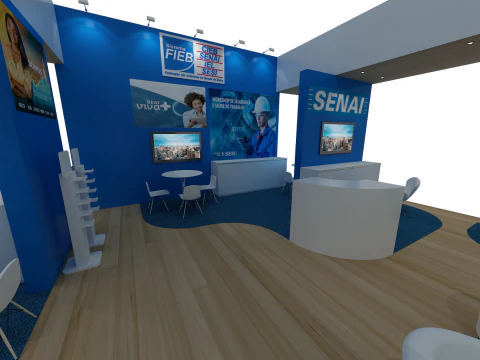 Booth 18x9 - Stand 18x9 3D Model