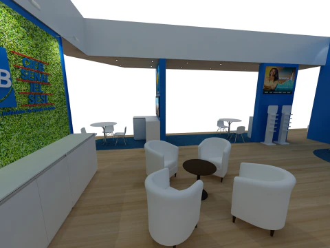 Booth 18x9 - Stand 18x9 3D Model