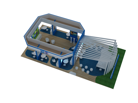 Booth 18x9 - Stand 18x9 Modèle 3D