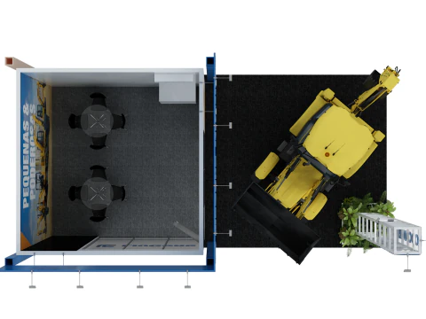 Booth 10x5 - Stand 10x5 3D Model