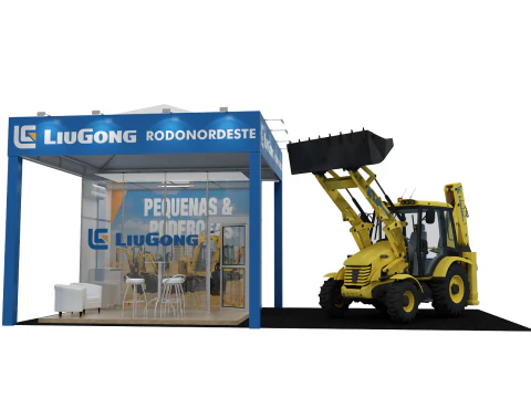 Booth 10x5 - Stand 10x5 3D Model