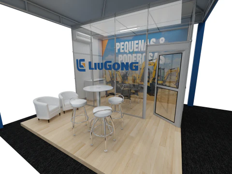 Booth 10x5 - Stand 10x5 3D Model