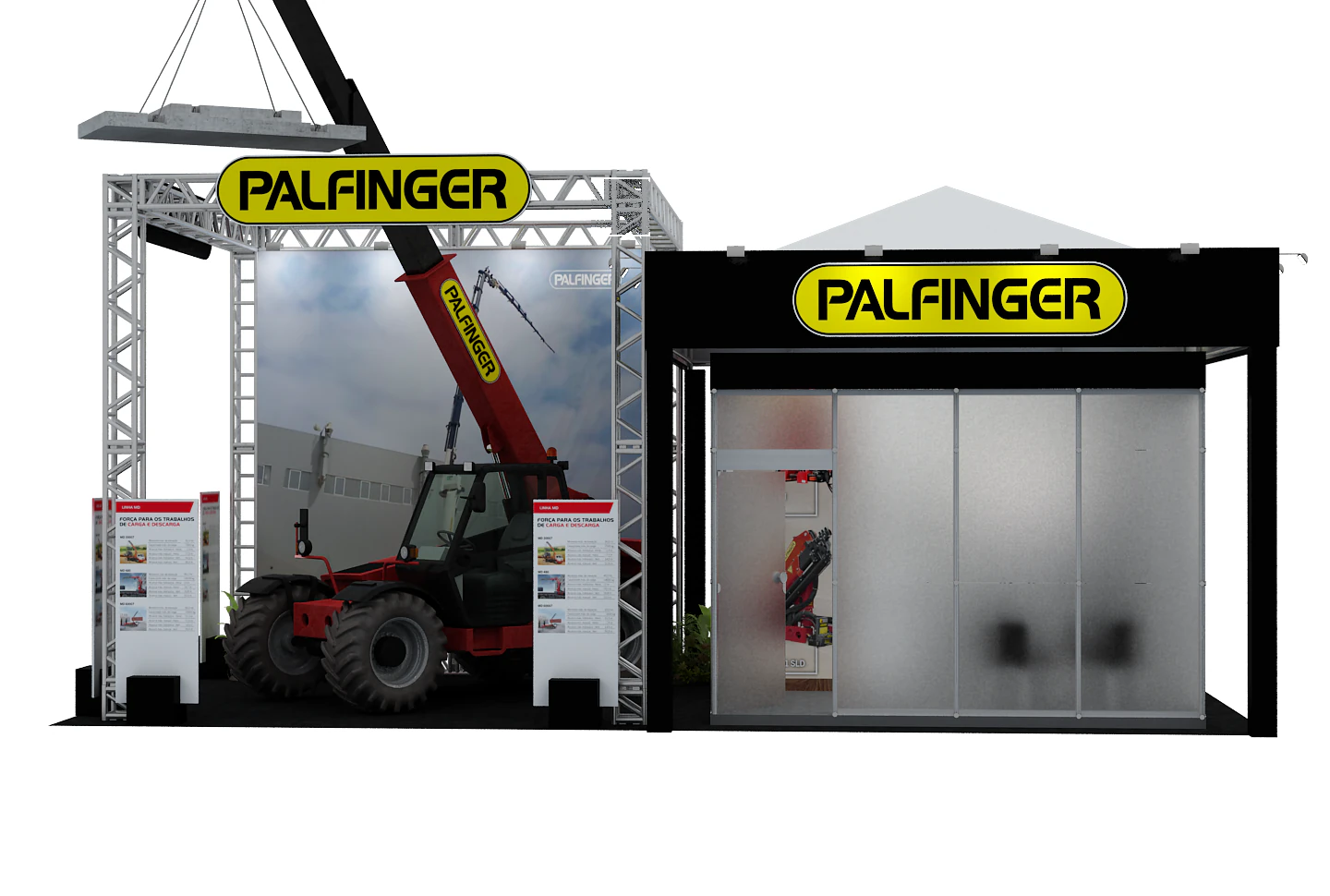 Booth 10x5 - Stand 10x5 3D Model .c4d .max .obj .3ds .fbx .stl .blend 