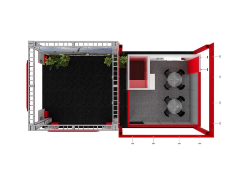 Booth 10x5 - Stand 10x5 3D Model