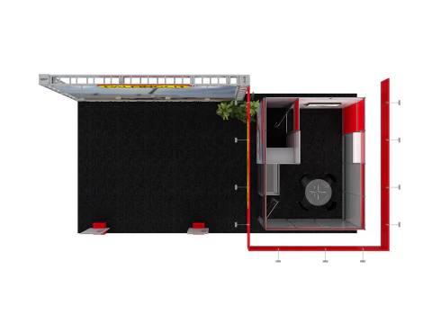Booth 10x5 - Stand 10x5 3D Model