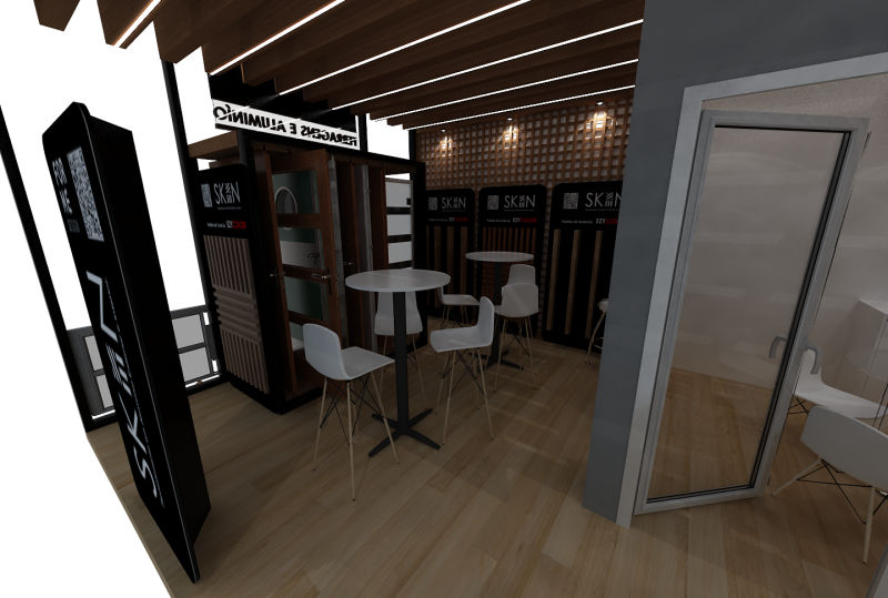 Booth 6x4 - Stand 6x4 3D Модель .c4d .max .obj .3ds .fbx .stl .blend 