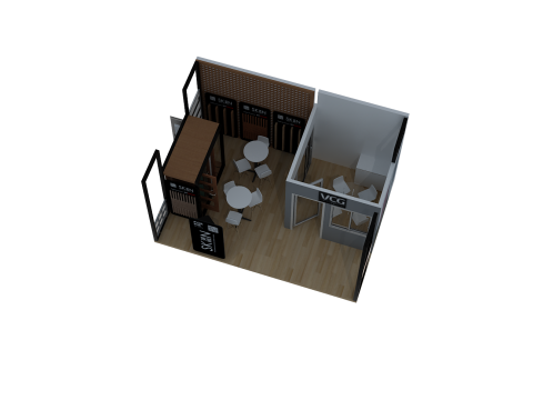 Booth 6x4 - Stand 6x4 3D Модель
