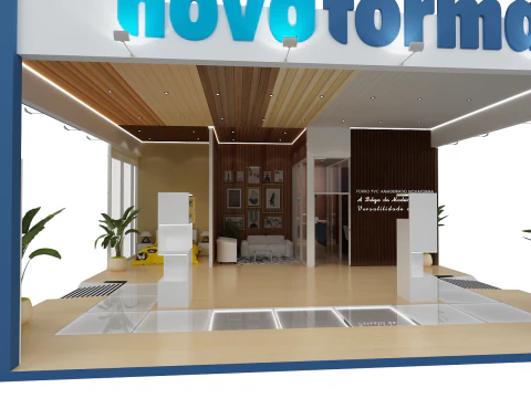 14x9 - Booth 3D Model