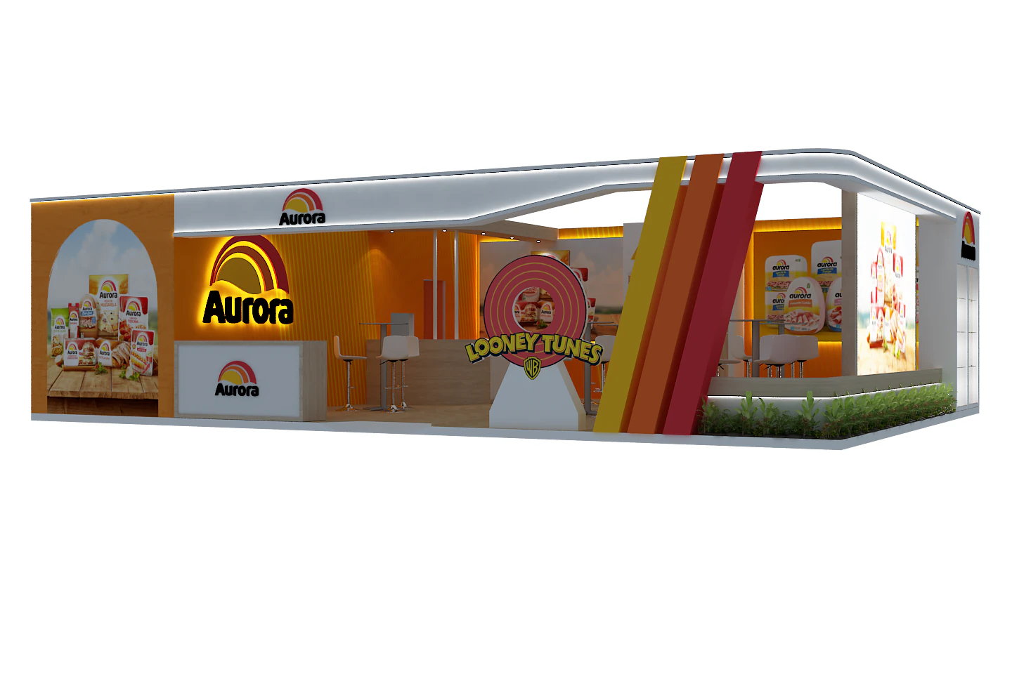 Booth 10x8 - Stand 10x8 3D Model .c4d .max .obj .3ds .fbx .stl .blend 