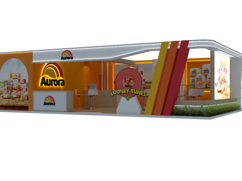 展位 10x8 - 展位 10x8 3D 模型