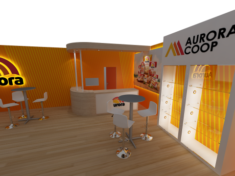Booth 10x8 - Stand 10x8 3D-Modell