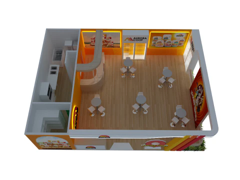 Booth 10x8 - Stand 10x8 3D Model